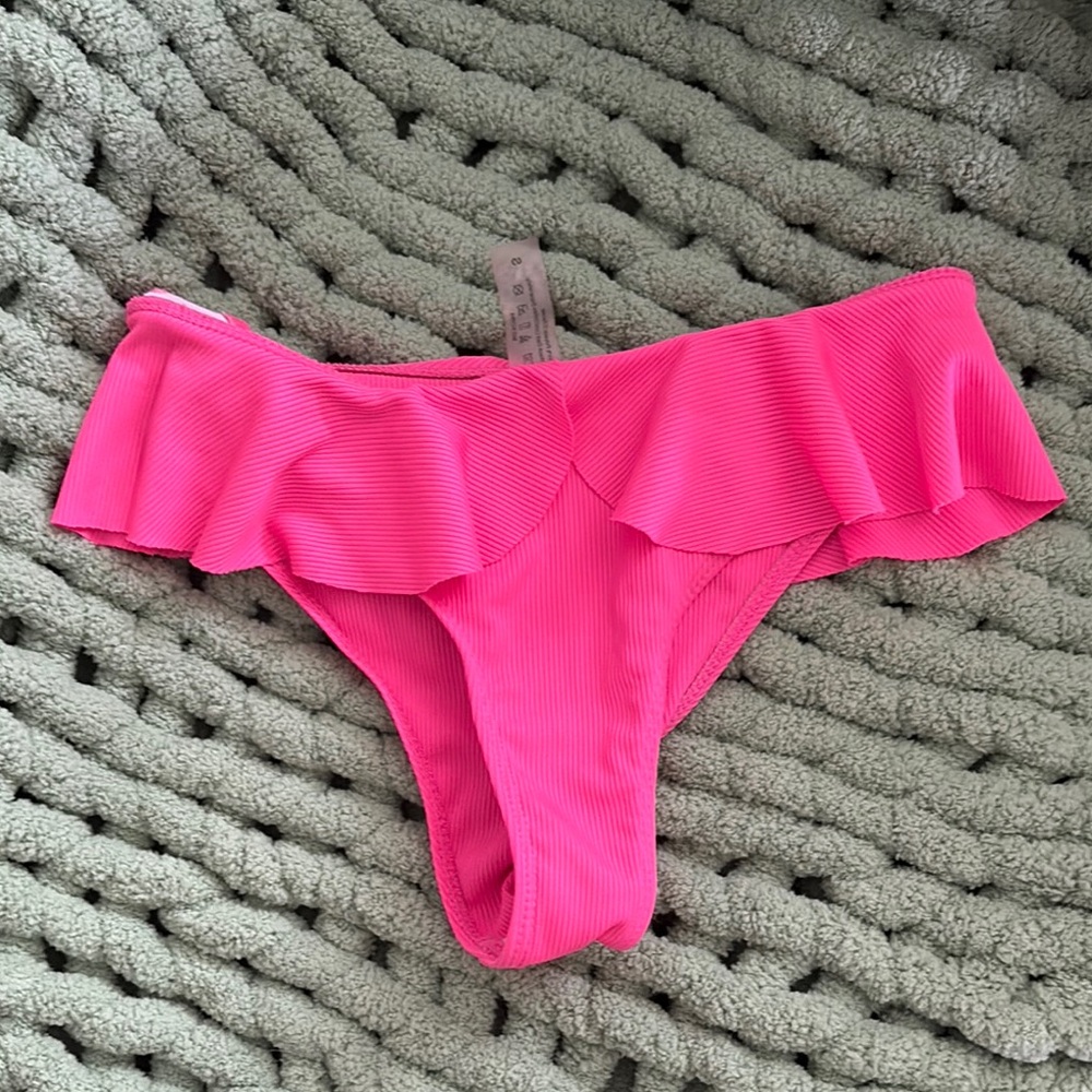Pink Ruffled Bikini - Picture 2 of 4